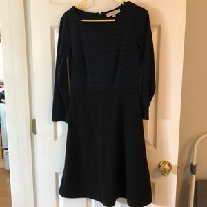 Navy striped Loft dress